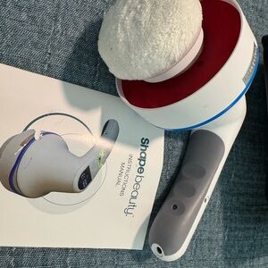 Shape Beauty Massager with Gray and White Handle